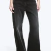 Imoo Low Rise Loose Wide Jeans – Washed Black Imoo Low Rise Loose Wide Jeans – Washed Black