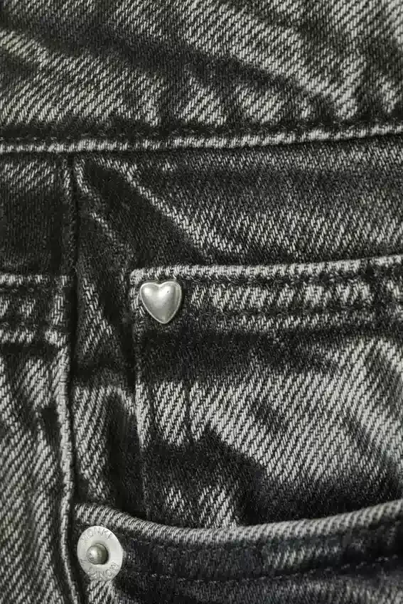 Imoo Low-Rise Wide Leg Denim Shorts – Haunted Black – Black Imoo Low-Rise Wide Leg Denim Shorts – Haunted Black – Black