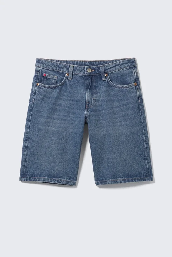Imoo Low-Rise Wide Leg Denim Shorts – Sunset Blue – Medium Blue Imoo Low-Rise Wide Leg Denim Shorts – Sunset Blue – Medium Blue