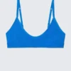 Inez Scooped Cotton Bralette – Bright Blue Inez Scooped Cotton Bralette – Bright Blue