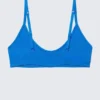 Inez Scooped Cotton Bralette – Bright Blue Inez Scooped Cotton Bralette – Bright Blue