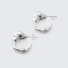 Irregular Hoop Earrings – Silver Irregular Hoop Earrings – Silver