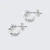 Irregular Mini Hoop Earrings – Silver Irregular Mini Hoop Earrings – Silver