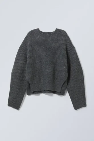 Ivy Knit Sweater – Dark Grey