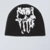 Jacquard-Knit Beanie – Black Jacquard-Knit Beanie – Black