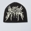 Jacquard-Knit Beanie – Black Jacquard Jacquard-Knit Beanie – Black Jacquard