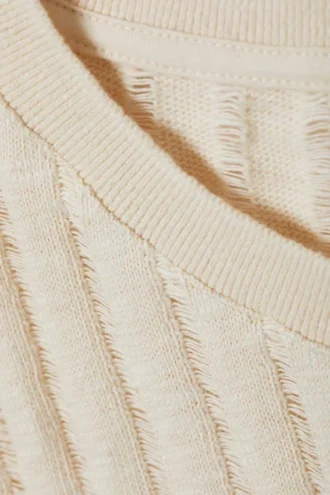 Jacquard Knitted Tank Top – Light Dusty White Jacquard Knitted Tank Top – Light Dusty White