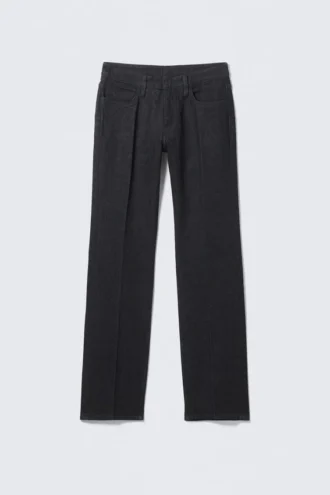 Jay Low Rise Slim Straight Leg Jeans – Raw Indigo – Dark Blue