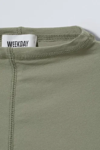 Jen Mockneck Top – Khaki Green Jen Mockneck Top – Khaki Green