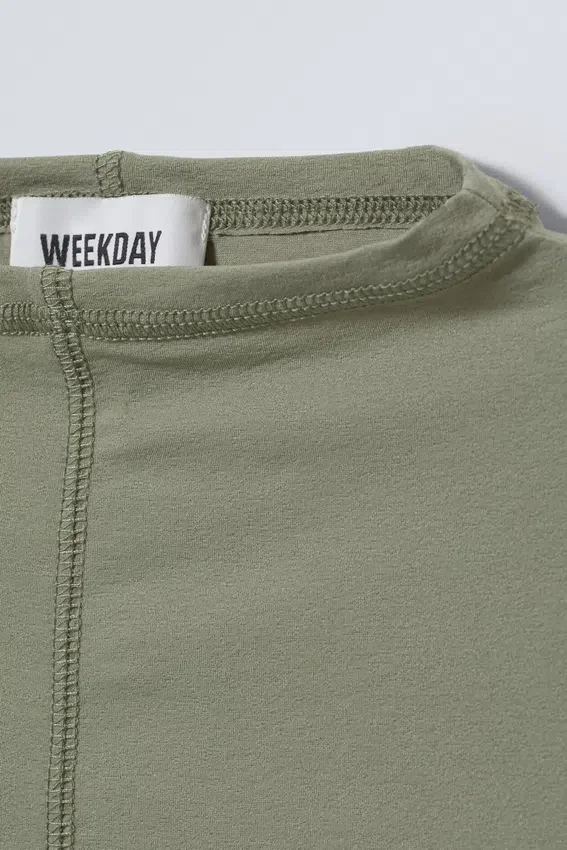Jen Mockneck Top – Khaki Green Jen Mockneck Top – Khaki Green