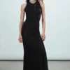 Jersey Knot Dress – Black Jersey Knot Dress – Black