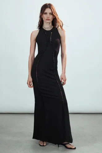 Jersey Knot Dress – Black