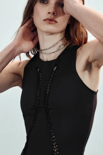 Jersey Knot Dress – Black