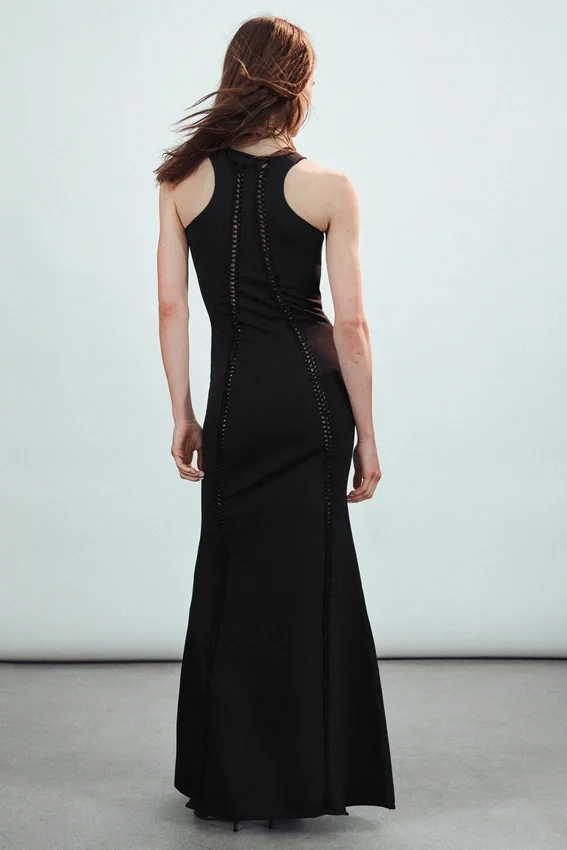 Jersey Knot Dress – Black Jersey Knot Dress – Black