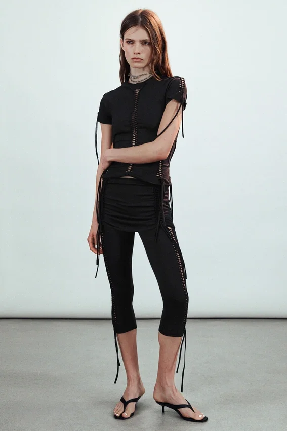 Jersey Knot Trousers – Black Jersey Knot Trousers – Black