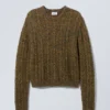Jesper Wool Blend Knit Sweater – Dusk Moss