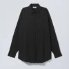 Jody Cotton Voile Shirt – Black Jody Cotton Voile Shirt – Black