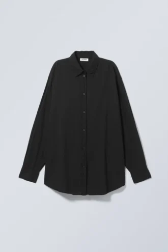 Jody Cotton Voile Shirt – Black Jody Cotton Voile Shirt – Black