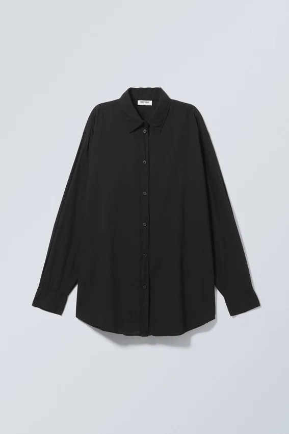 Jody Cotton Voile Shirt – Black Jody Cotton Voile Shirt – Black