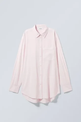Jody Oversized Shirt – Dusty Pink