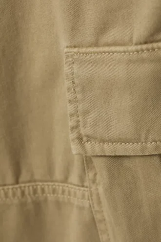 Joel Relaxed Cargo Trousers – Beige