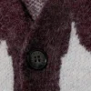 Jonas Regular Cardigan – Black & Blue Organic Flames Jonas Regular Cardigan – Black & Blue Organic Flames