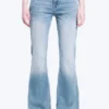 Katsumi Low Rise Slim Flared Leg Jeans – Climb Blue – Light Blue Katsumi Low Rise Slim Flared Leg Jeans – Climb Blue – Light Blue