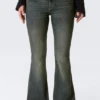 Katsumi Low Rise Slim Flared Leg Jeans – Desert Blue – Dark Blue Katsumi Low Rise Slim Flared Leg Jeans – Desert Blue – Dark Blue