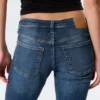 Katsumi Low Rise Slim Flared Leg Jeans – Peak Blue – Medium Blue Katsumi Low Rise Slim Flared Leg Jeans – Peak Blue – Medium Blue