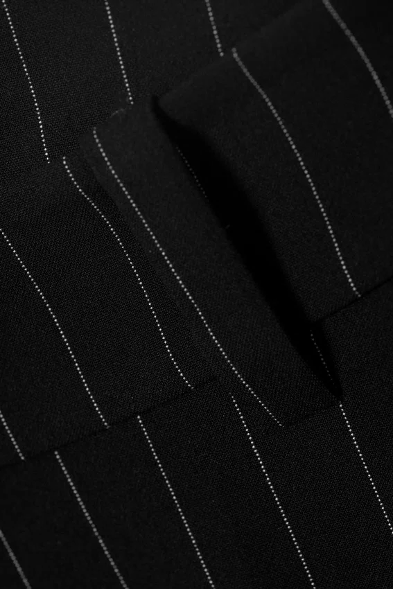 Keel Low Suiting Trousers – Black Pinstripe Keel Low Suiting Trousers – Black Pinstripe