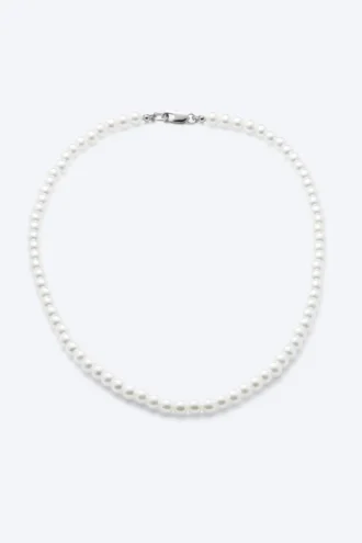 Kevin Beaded Necklace – Pearl