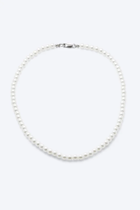 Kevin Beaded Necklace – Pearl Kevin Beaded Necklace – Pearl