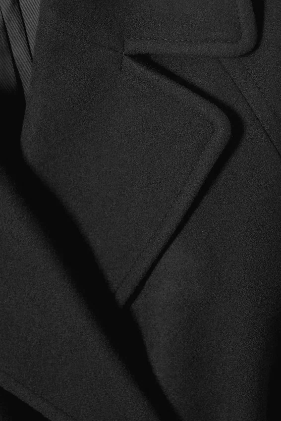 Kia Oversized Wool Blend Coat – Black Kia Oversized Wool Blend Coat – Black