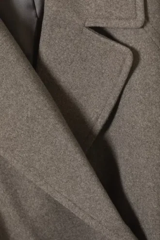 Kia Oversized Wool Blend Coat – Taupe