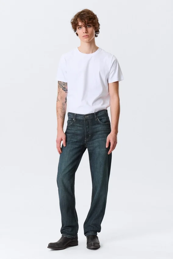 Klean Mid Rise Regular Straight Jeans – Deep Sea Blue – Dark Blue Klean Mid Rise Regular Straight Jeans – Deep Sea Blue – Dark Blue