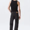 Klean Mid Rise Regular Straight Jeans – Tuned Black – Black