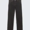 Klean Mid Rise Regular Straight Jeans – Tuned Black – Black