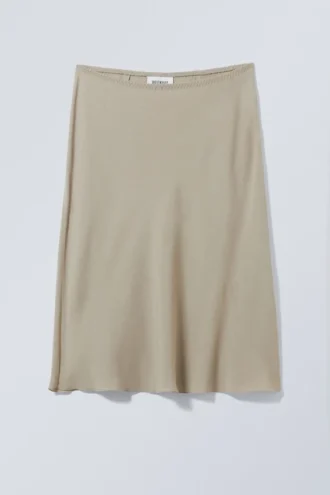 Knee-Length Pull-On Skirt – Dusty Mole