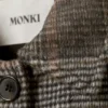 Knee-Length Single-Breasted Coat – Dusty Mole Check Knee-Length Single-Breasted Coat – Dusty Mole Check