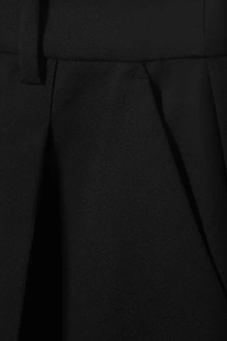 Knee-Length Suiting Shorts – Black