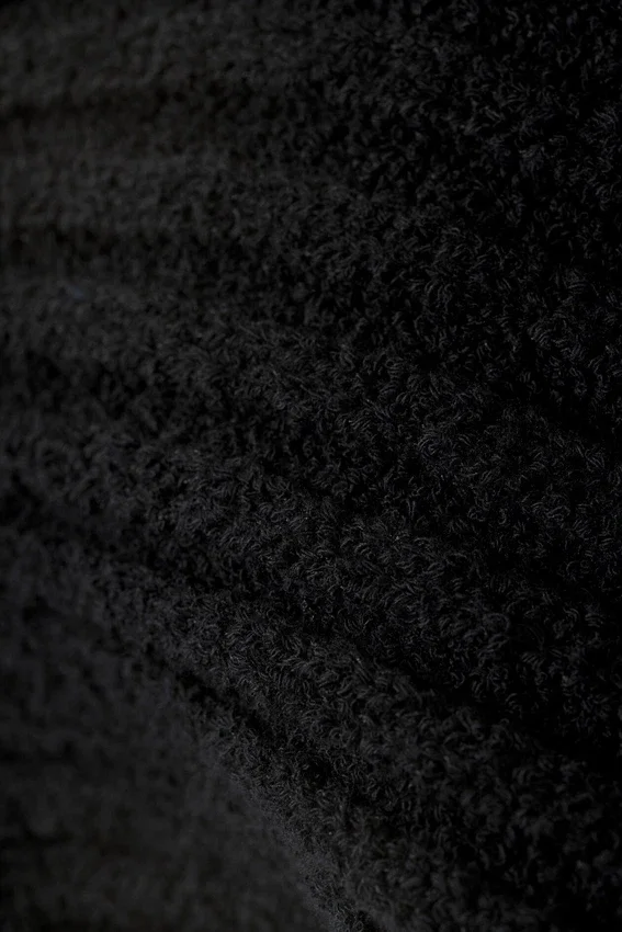 Knitted Boat-Neck Bolero – Black Knitted Boat-Neck Bolero – Black