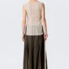 Knitted Boat-Neck Tank Top – Light Beige Knitted Boat-Neck Tank Top – Light Beige