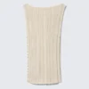 Knitted Boat-Neck Tank Top – Light Beige Knitted Boat-Neck Tank Top – Light Beige