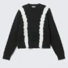 Knitted Boxy Tie-Dye Cardigan – Black Tie-Dye Knitted Boxy Tie-Dye Cardigan – Black Tie-Dye
