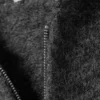 Knitted Boxy Wool-Blend Zip Hoodie – Dark Grey Knitted Boxy Wool-Blend Zip Hoodie – Dark Grey