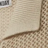 Knitted Cotton Zip Cardigan – Light Beige Knitted Cotton Zip Cardigan – Light Beige