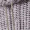 Knitted Drawstring Hoodie – Lilac Knitted Drawstring Hoodie – Lilac