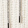 Knitted Drawstring Hoodie – White Knitted Drawstring Hoodie – White