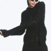 Knitted Hoodie – Black Knitted Hoodie – Black