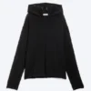 Knitted Hoodie – Black Knitted Hoodie – Black